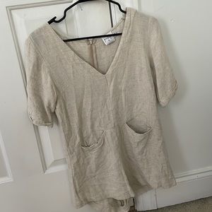 Princess Polly beige romper worn once